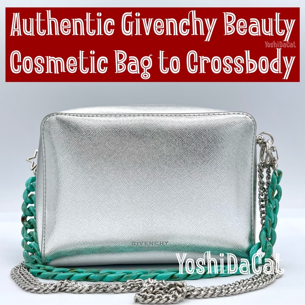 🆕 Givenchy Parfums Beauty Line Cosmetic Case to Convertible Crossbody Bag Purse